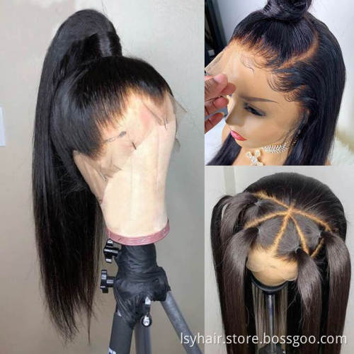 Wholesale Top Quality Indian Hair Lace Wigs Human Cuticle Aligned Virgin Hair Full Lace Wigs For Black Women